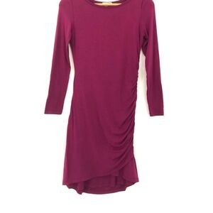 Halogen Rich Plum Long Sleeve Dress